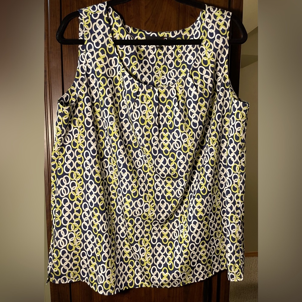 Dressy and lightweight Laura sleeveless top to wear alone or under a jacket
